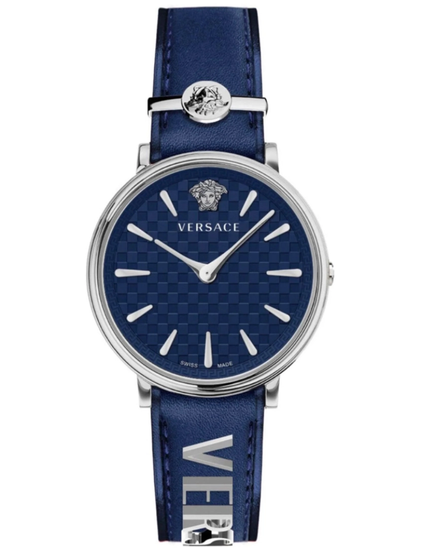 Versace - Pulseira de Versace Relógio - Ve8104222 Cor da cinta: mostrador azul mulher