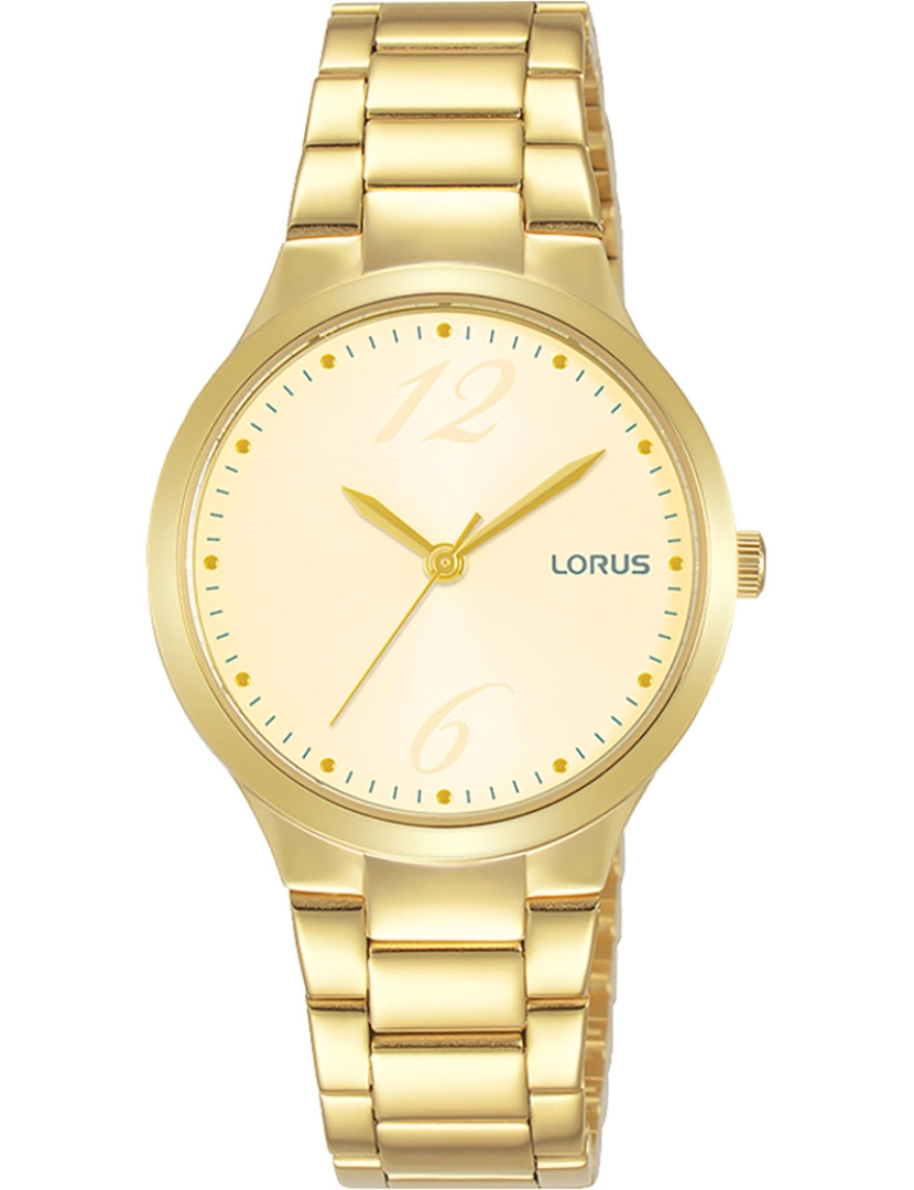 Lorus - Relógio Lorus Lady Pulseira - Rg208Ux9 Cor da cinta: Amarelo ouro Dial Champagne mulher