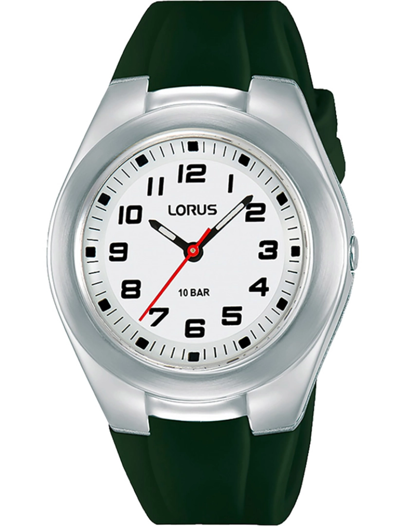 imagem de Relógio de Pulseira Lorus - Rrx85Gx9 Cor da cinta: Verde Dial Branco Unisex1