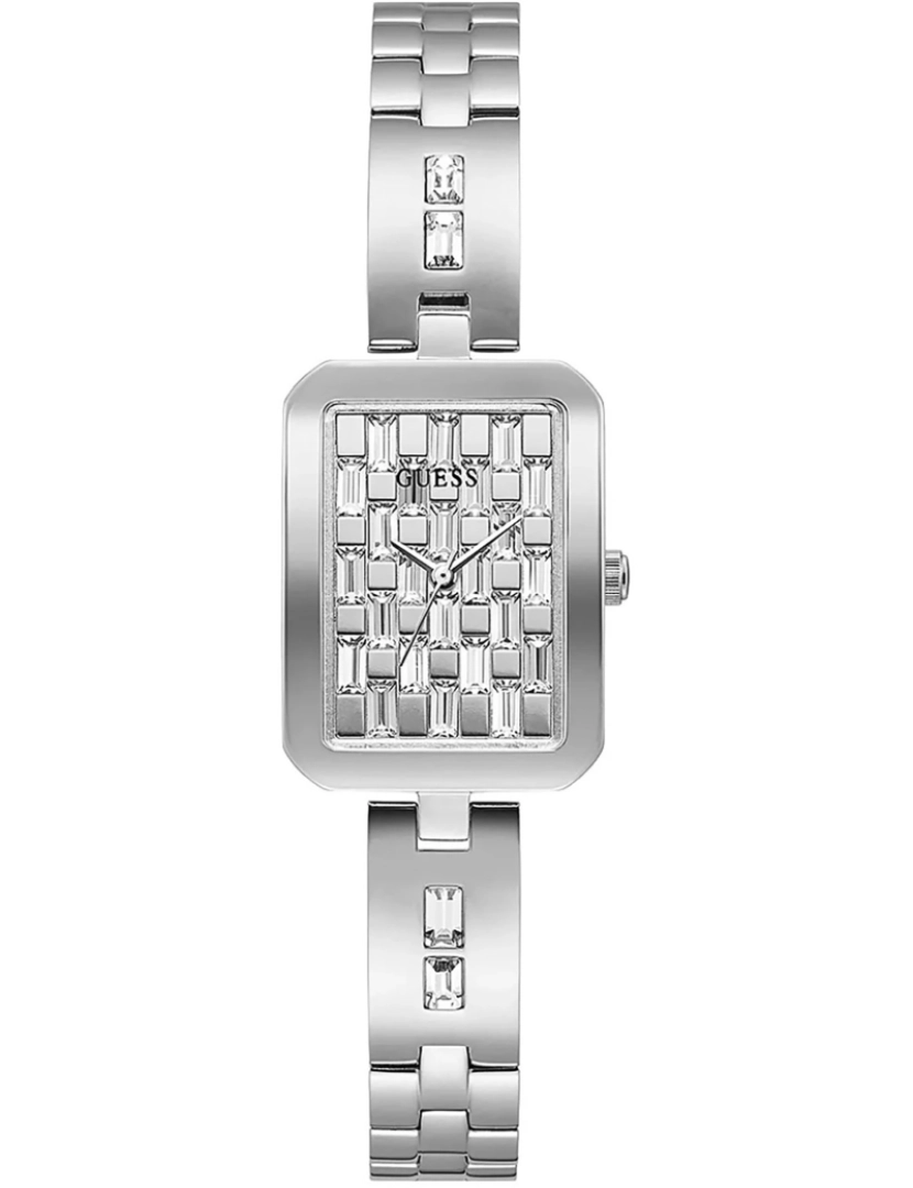 Guess - Pulseira de relógio Adivinha - Gw0102L1 Cor da cinta: Prata cinza Dial Cinzento mulher de prata