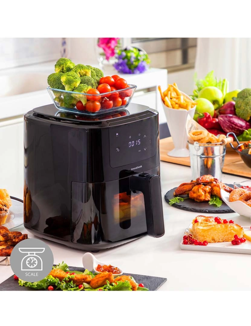 Innovagoods - Fritadeira Sem Óleo InnovaGoods Fryinn Balance 5000 Preto Aço Inoxidável 1500 W 5 L