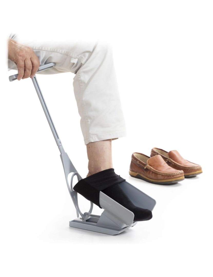 Innovagoods - Calçadeira para Meias e Sapatos com Ajuda para Descalçar Shoeasy InnovaGoods