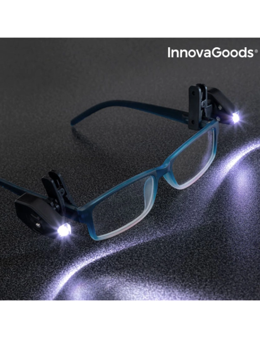Innovagoods - Clipe Led P/ Óculos 360º 2Pçs