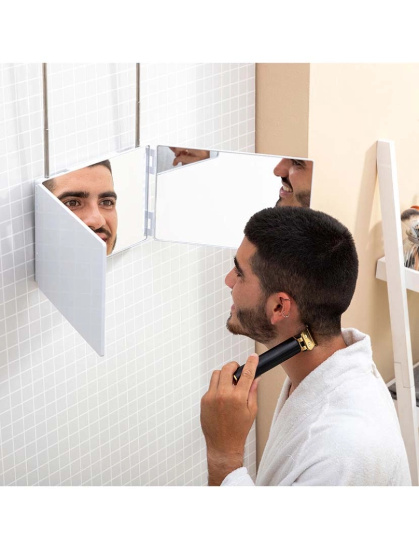 Innovagoods - Espelho para Casa de Banho com Luz LED e Visão 360º SelfKut 