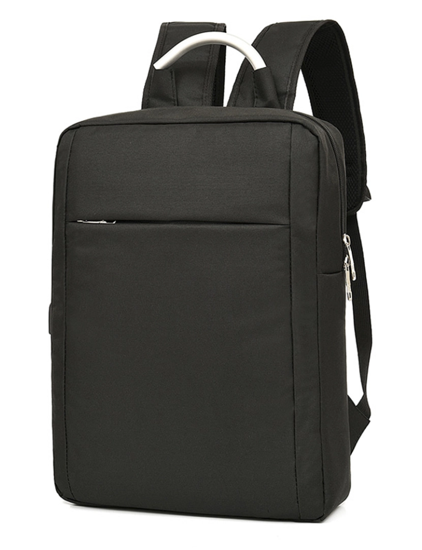 imagem de DAM Mochila para laptop  com interface de carregamento USB. 30x12x42 cm. Cor preta2