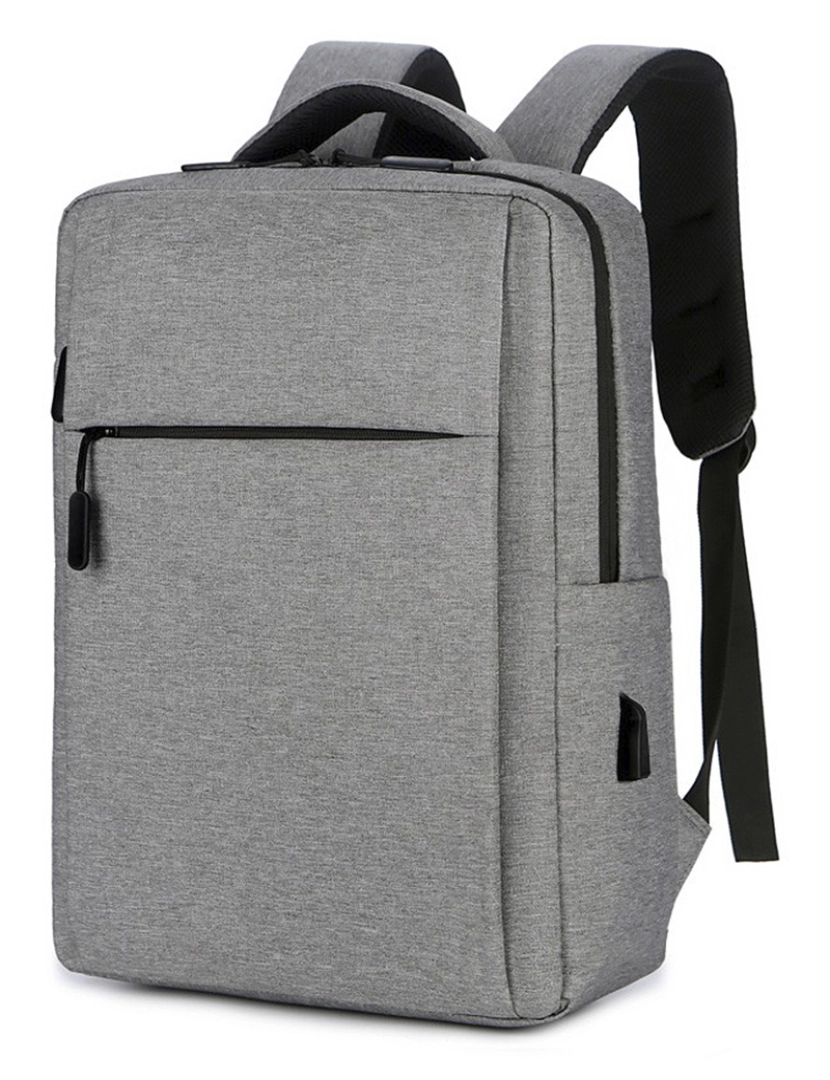 DAM - DAM Mochila para laptop  com interface de carregamento USB. 29x12x41 cm. Cor cinzenta