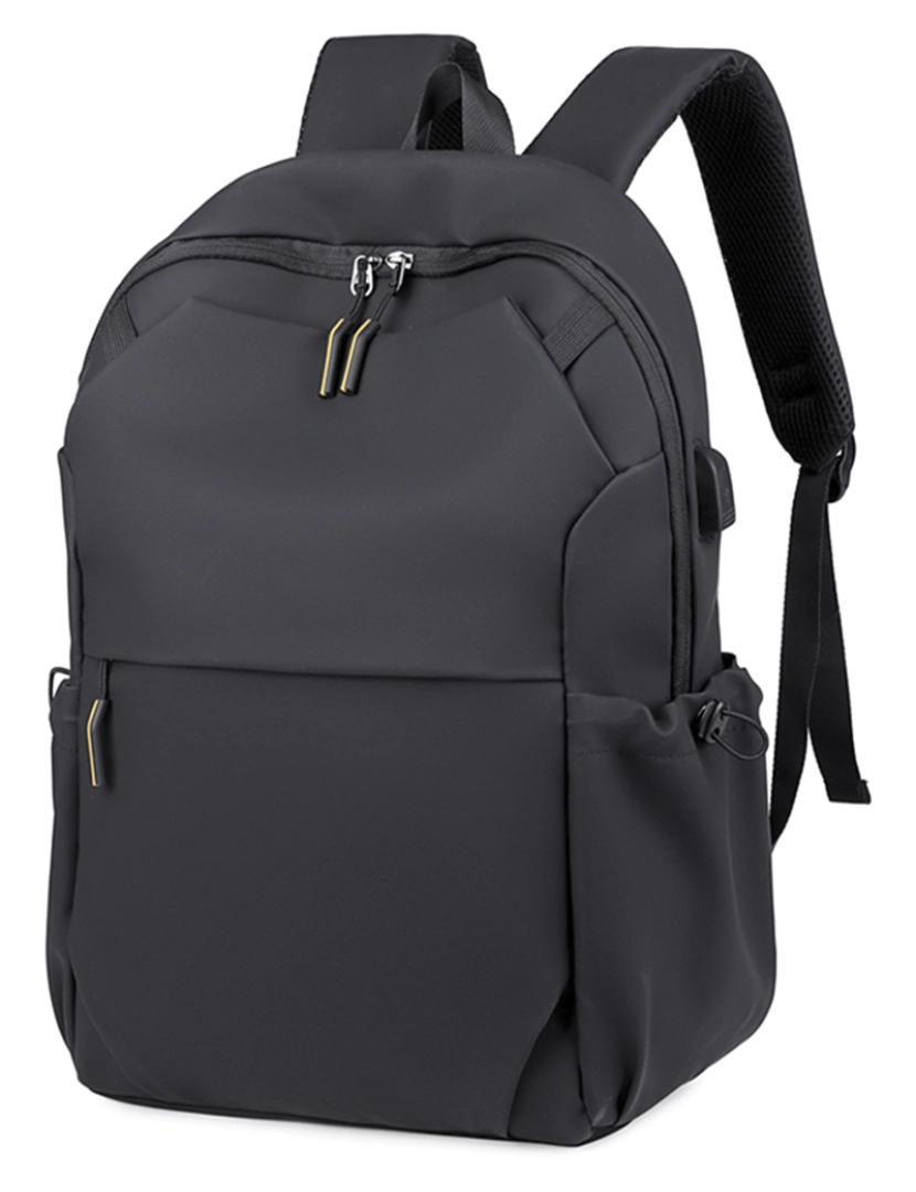 imagem de DAM Mochila para laptop  com interface de carregamento USB 30x14x43 Cm. Cor preta2