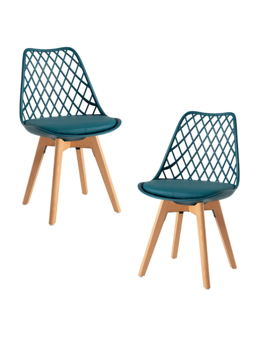 Presentes Miguel - Pack 2 Cadeiras Mima - Verde-azulado