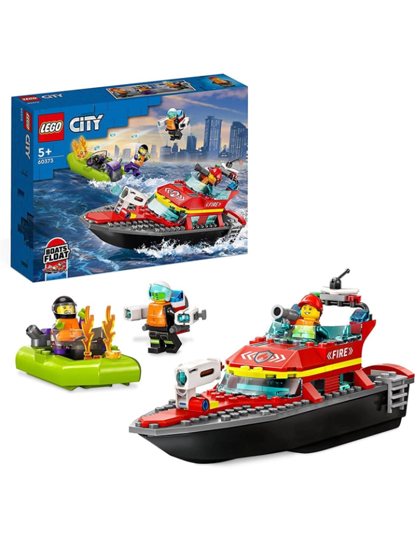 Lego - Lego City Barco Resgate De Bombeiros 60373
