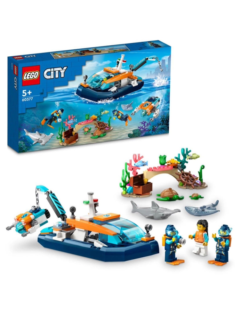 Lego - Lego City Barco De Mergulho Explorador 60377