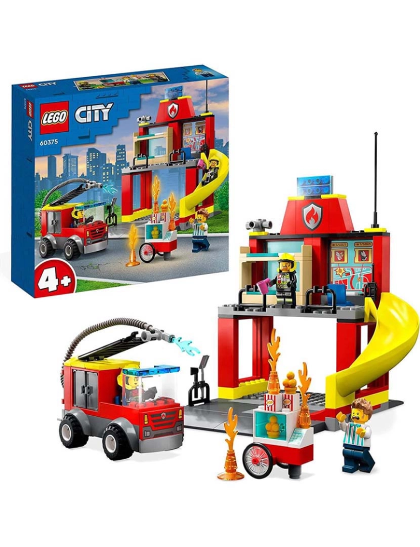 Lego - Lego City Quartel E Camião Dos Bombeiros 60375