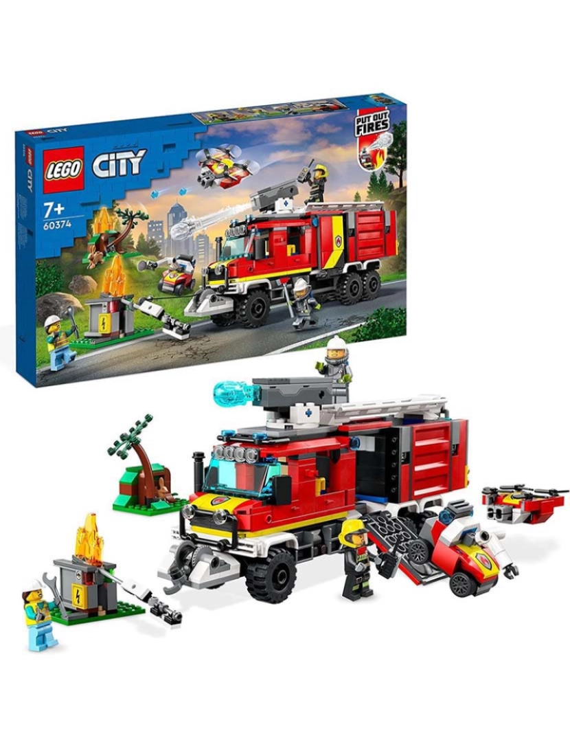 Lego - Lego City Camião Controlo De Incendios 60374