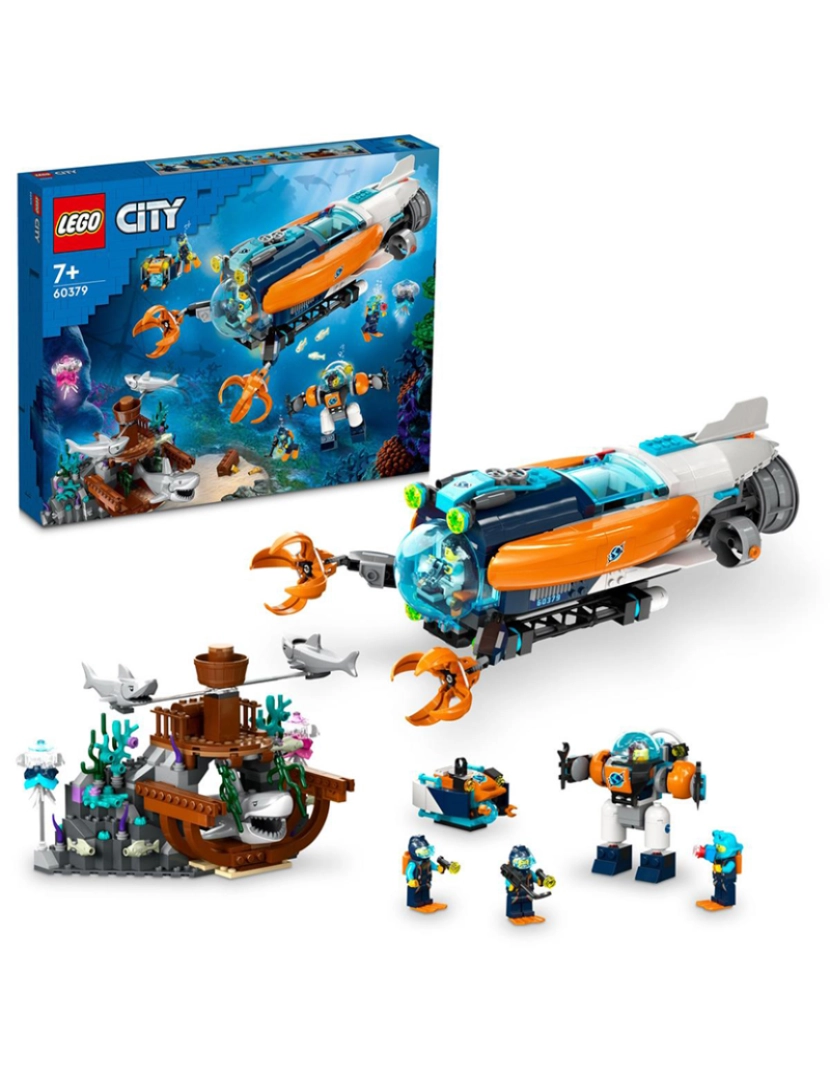Lego - Lego City Submarino Explorador Fundo Oceano 60379
