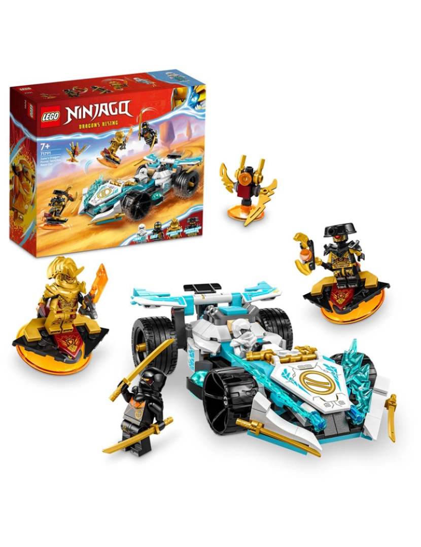 Lego - Lego Ninjago Carro Corridas Spinjitzu Zane 71791