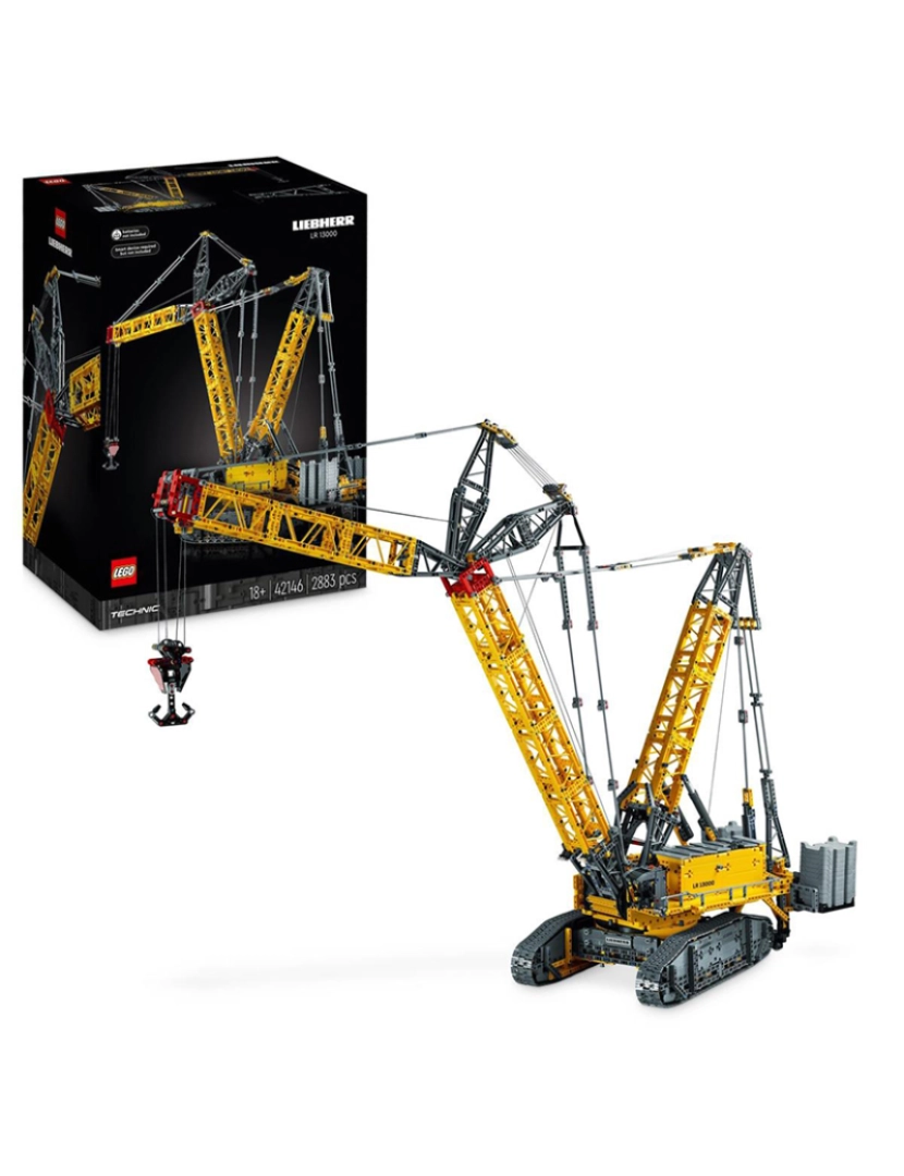 Lego - LEGO TECHNIC GUINDASTE DE LAGARTAS LIEBHERR 42146