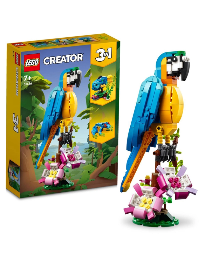 Lego - Lego Creator Papagaio Exotico 31136