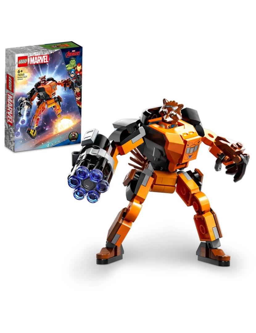 Lego - Lego Super Heroes Armadura Robotica De Roket 76243
