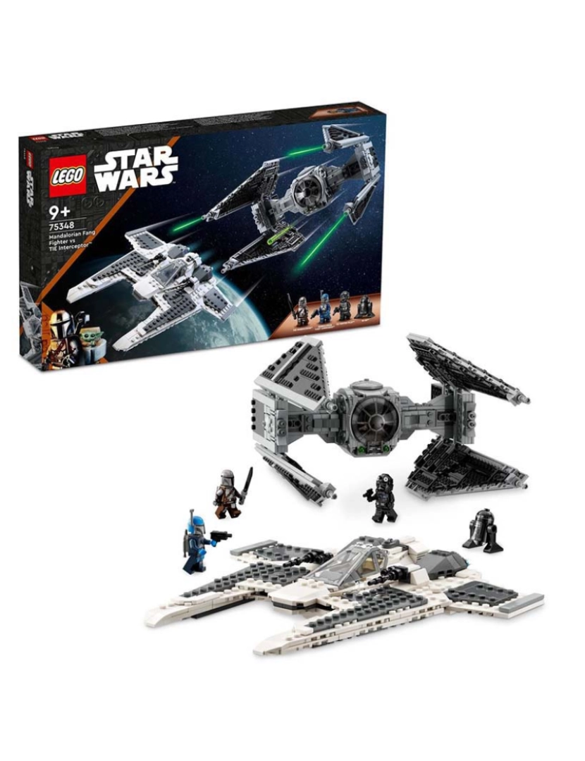 Lego - LEGO STAR WARS CAÇA MANDALORIANO CONTRA TIE 75348