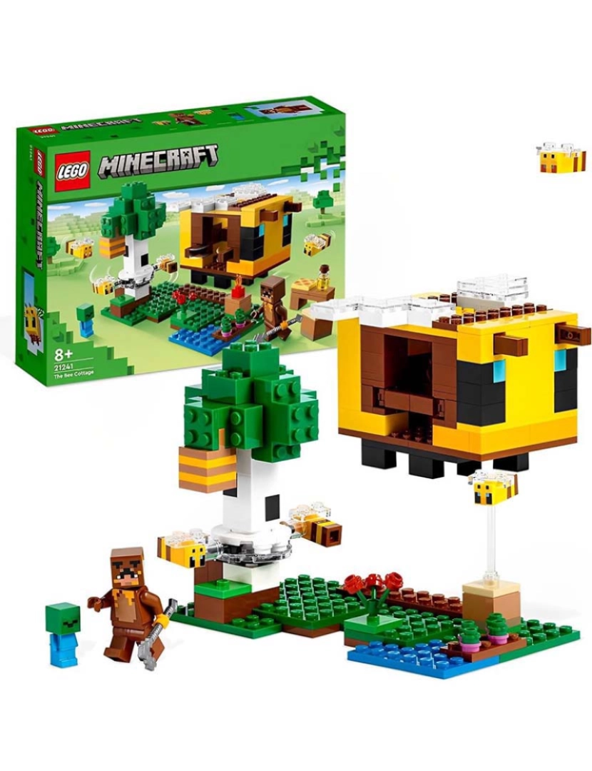 Lego - Lego Minecraft A Cabana Da Abelha 21241
