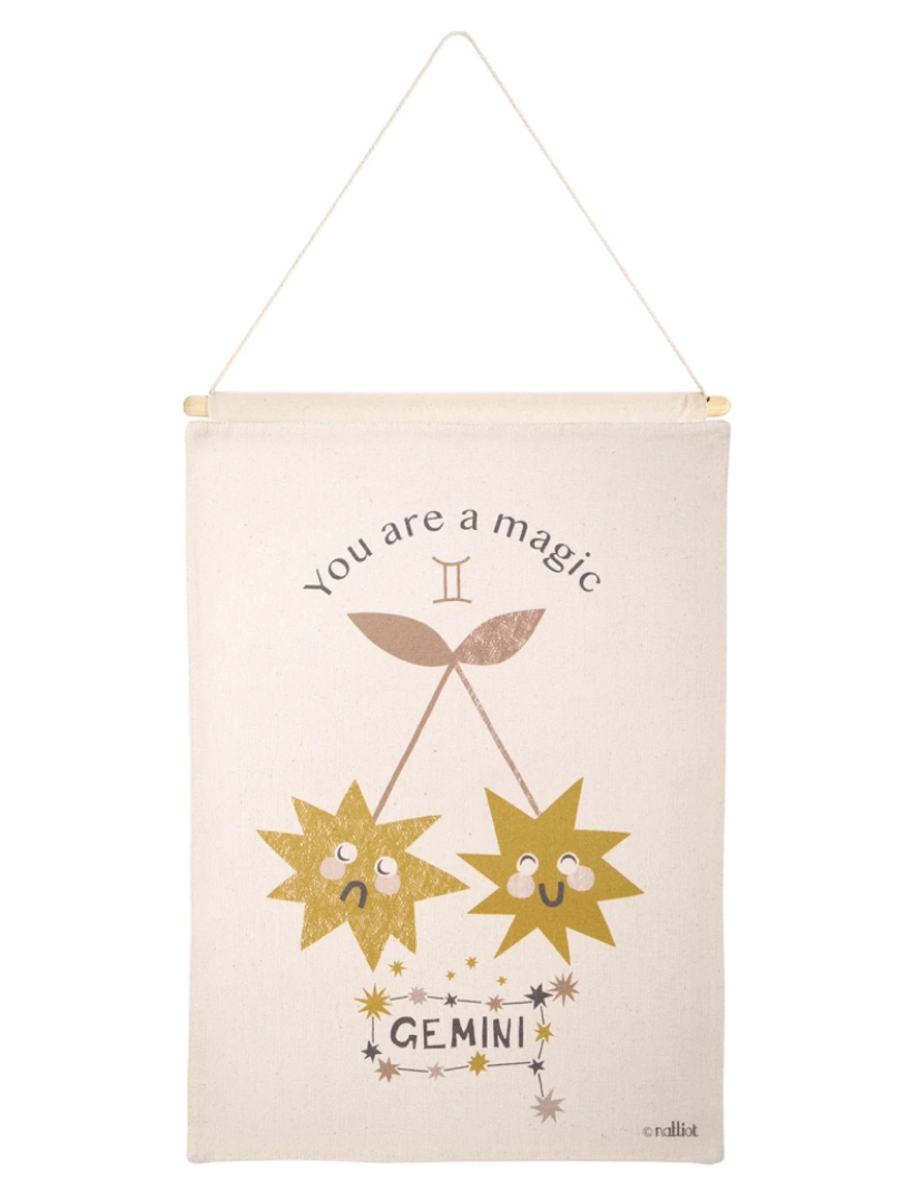 Nattiot - Little Gemini Wall Decor Crianças Zodiac Sign Gemini