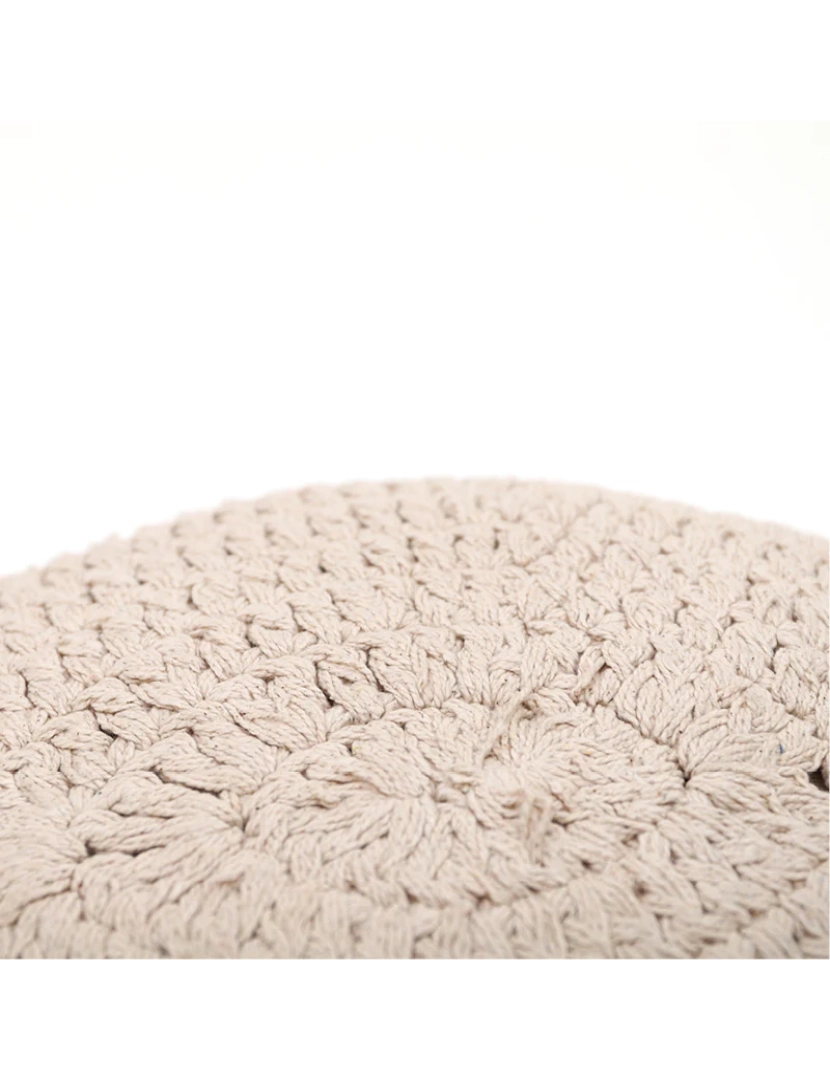 imagem de Plum Ecru Cushion Bohemian Crochet4