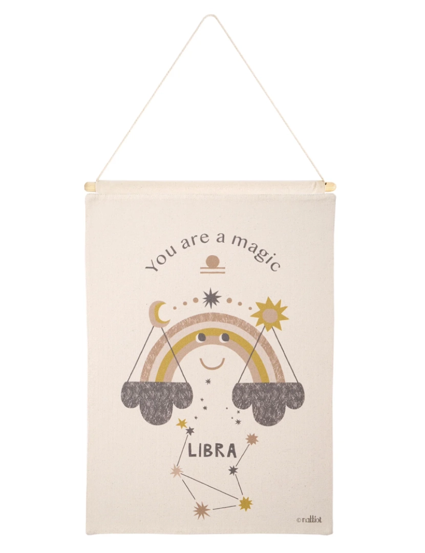 Nattiot - Little Libra Wall Decor Crianças Zodiac Sign Balance