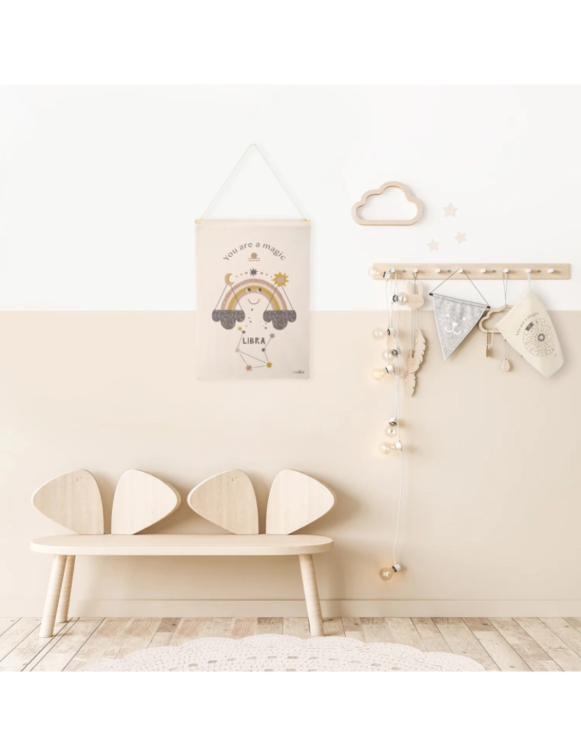 imagem de Little Libra Wall Decor Crianças Zodiac Sign Balance3