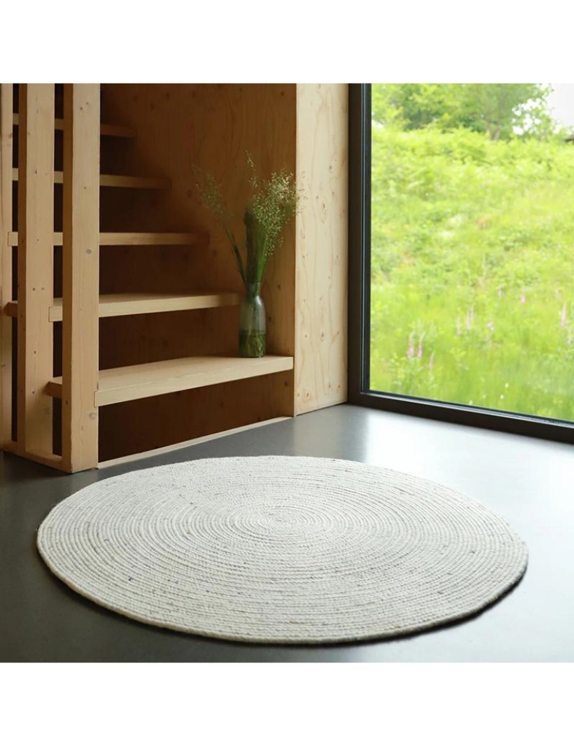 imagem de Neethu Natural M Tapis Laine Feutrée3