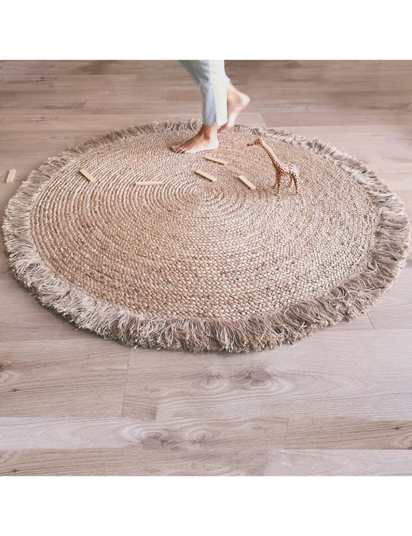 Nattiot - Terra Tapis Jute com Franges