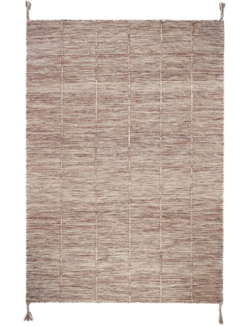 Nattiot - Lhena Brun Rose L Tapis Laine Contemporânea