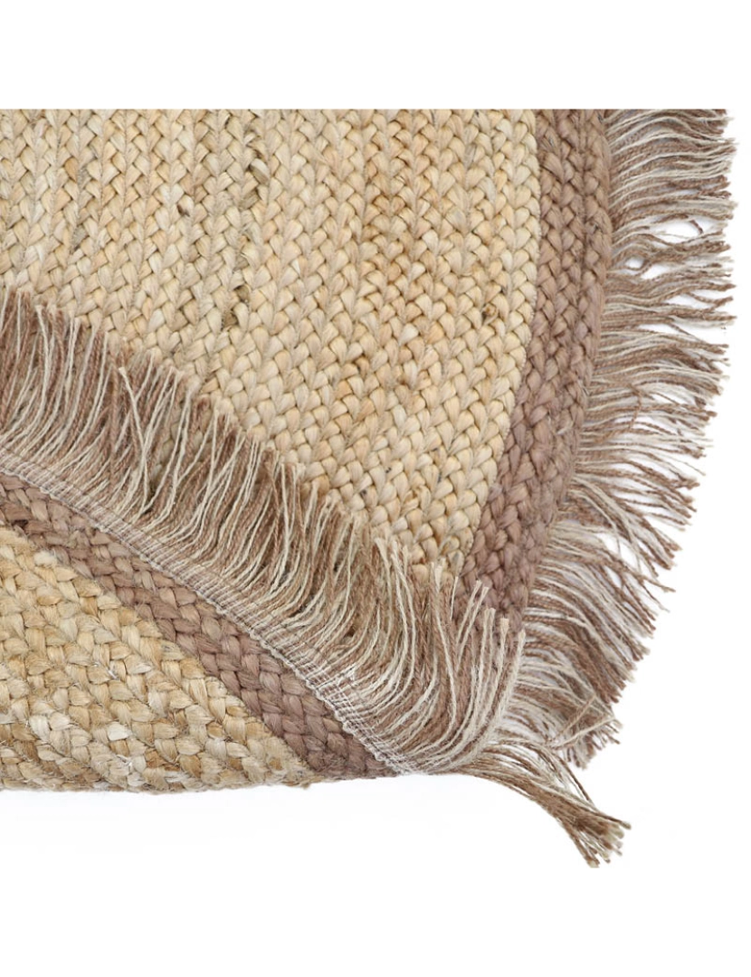 imagem de Tar Tapis Jute Rond com Franges4