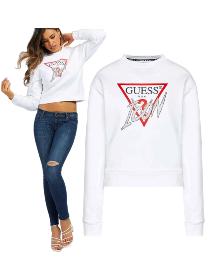 Guess Jeans - Sweatshirt Senhora Branco