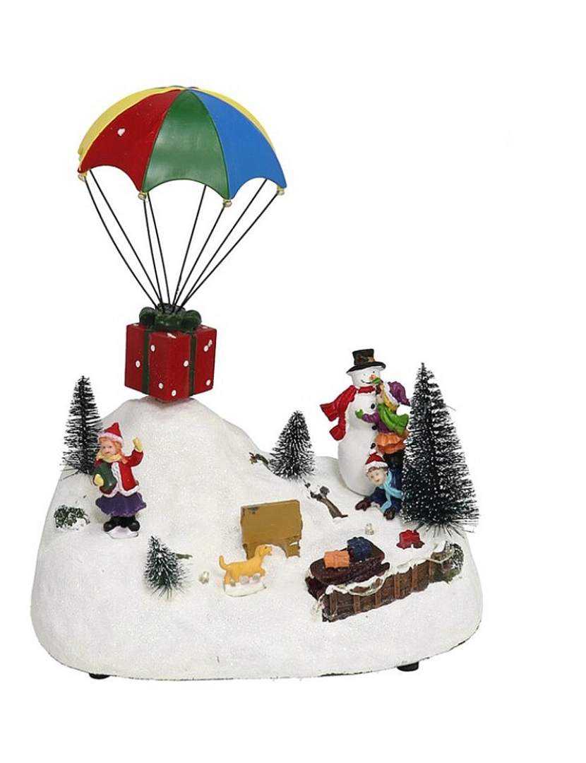DAM - DAM Figura de cena de Natal  com figuras leves. 20x14x24 cm. Cor: Multicolorido