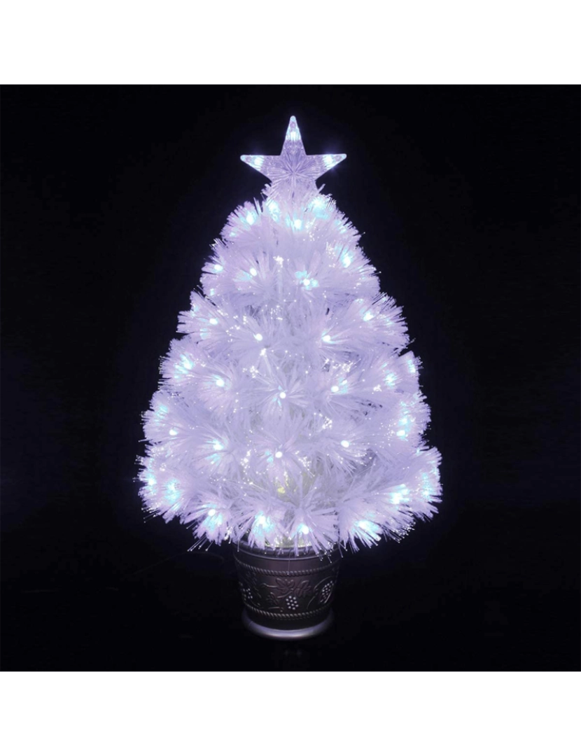 DAM - DAM  Árvore de fibra óptica c/luz 60cm branca 28x28x60cm. Cor branca