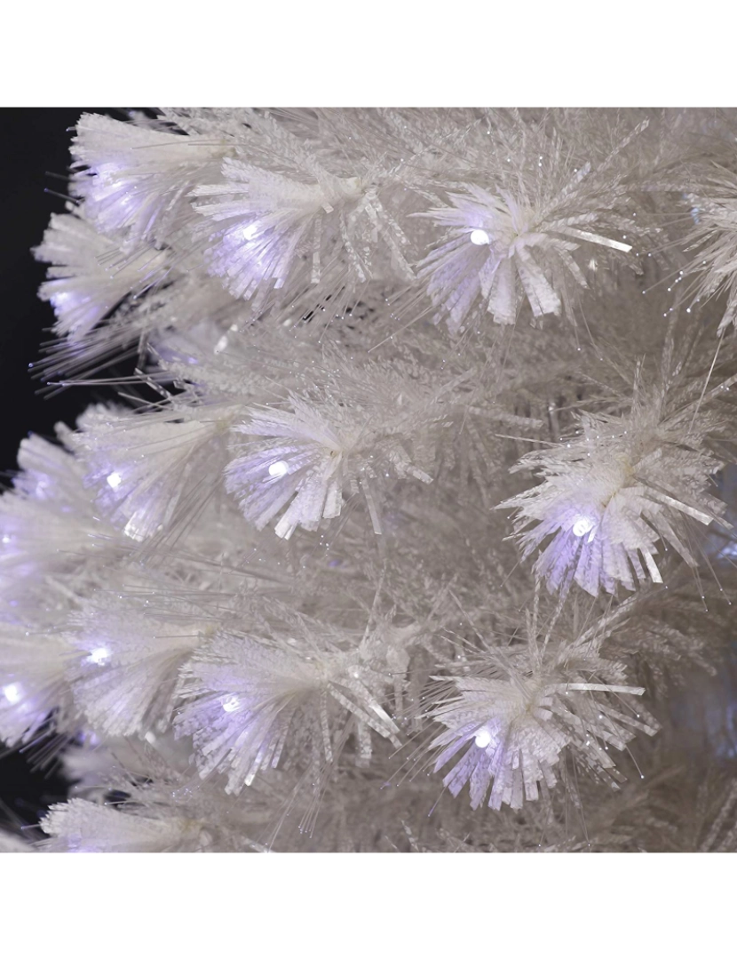imagem de DAM  Árvore de fibra óptica c/luz 60cm branca 28x28x60cm. Cor branca3