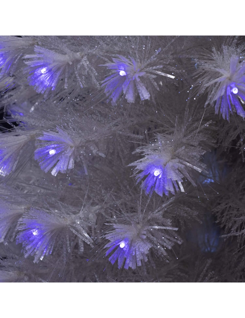 imagem de DAM  Árvore de fibra óptica c/luz 60cm branca 28x28x60cm. Cor branca4