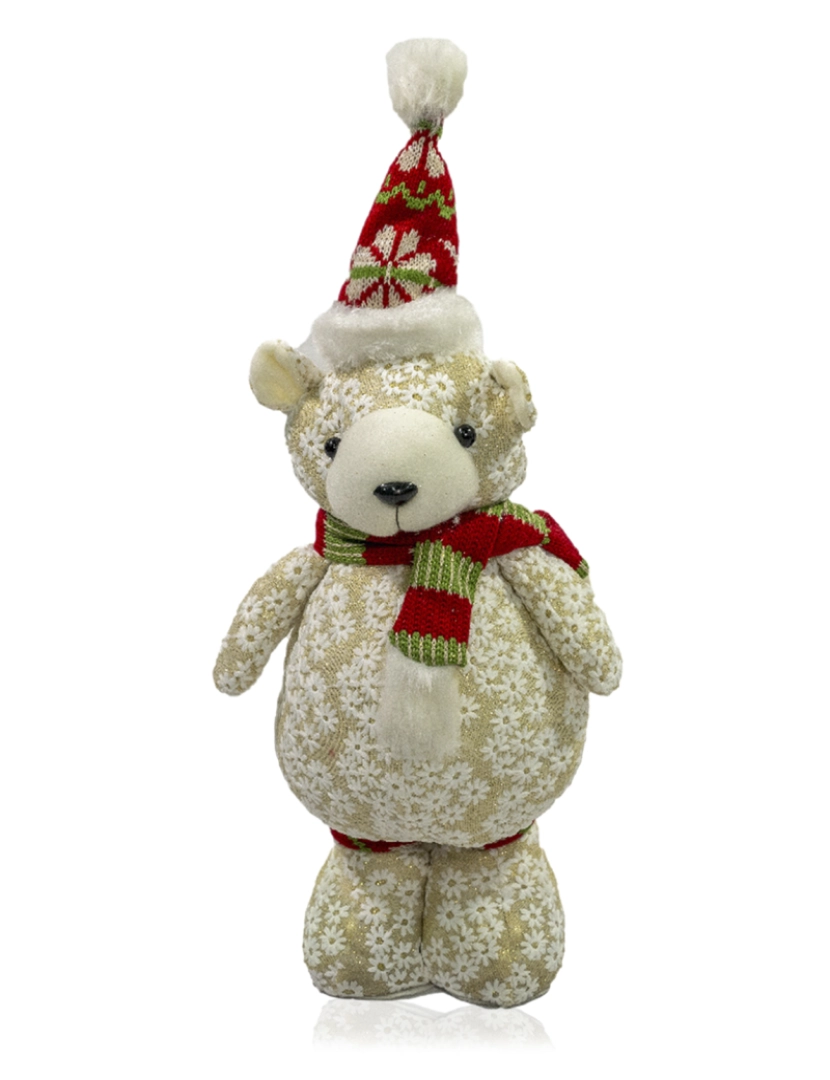 DAM - DAM Boneca com design de urso de pelúcia Christmas. 18x9x35cm. Cor: Multicolorido