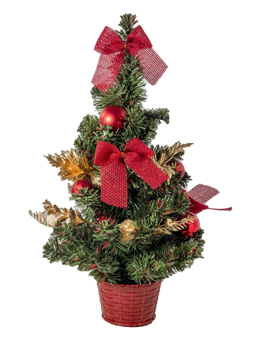 DAM - DAM  Árvore de Natal decorativa 30cm com vaso. 18x12x30 cm. Cor verde
