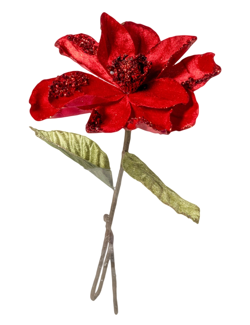 DAM - DAM  Flor decorativa de Natal 64x19cm. 19x8x64 cm. cor vermelha