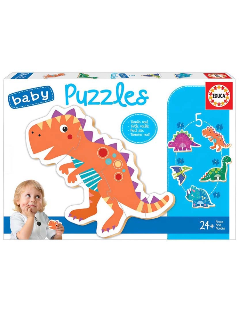 Educa - BABY PUZZLES DINOSSAUROS 18873