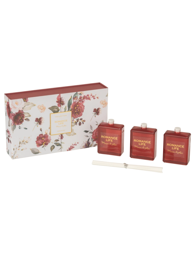 imagem de J-Line Boite 3 Oils Perfumes Romance Life Mimosa DestaquesRosa 50Ml1