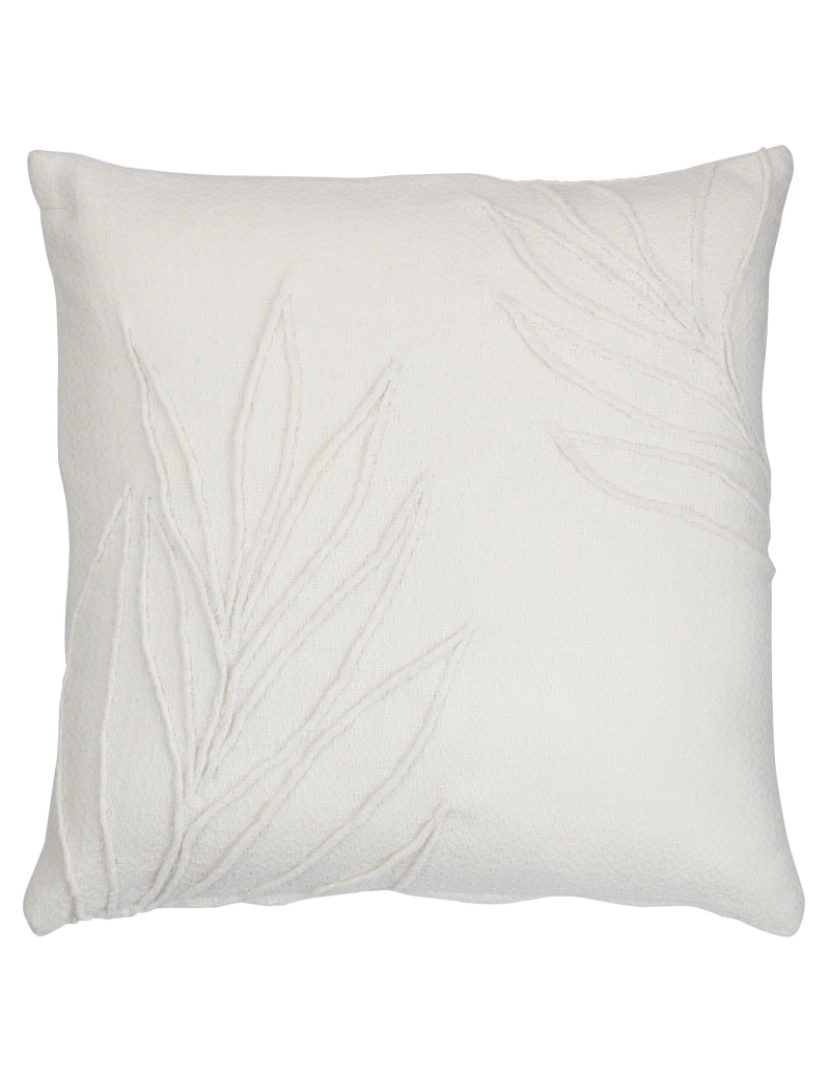 J-Line - J-Line Cushion folhas finas poliéster branco