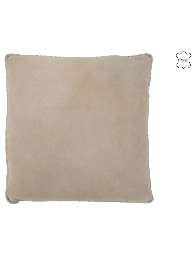 J-Line - J-Line Cushion tecido de couro cinza