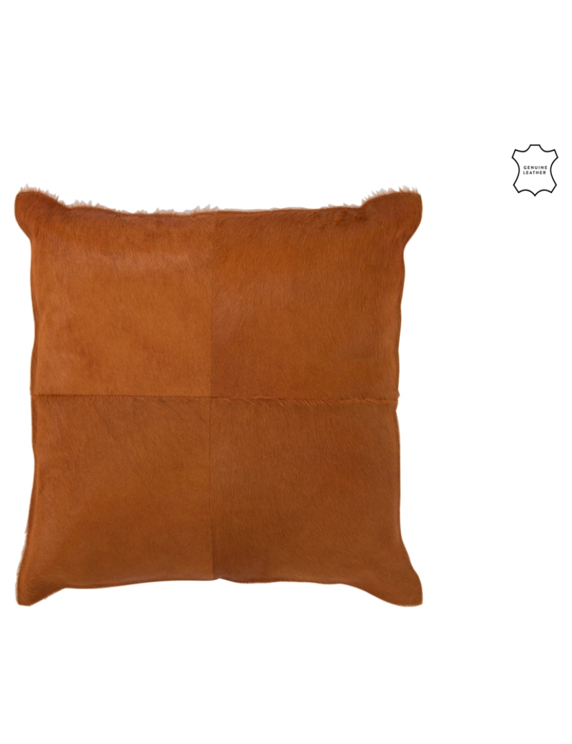 J-Line - J-Line Cushion Peel de Bete Cuir Camel