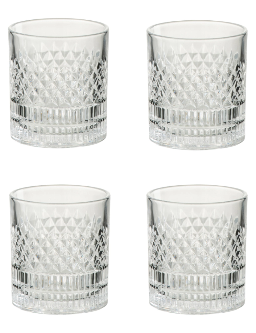 Bouteille Whisky Verre Transparent / Or J-line