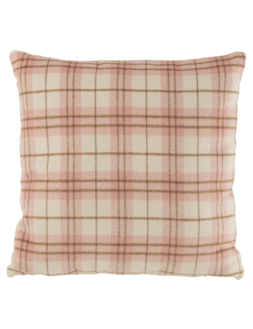 J-Line - J-Line Cushion Branco/Rose Têxtil