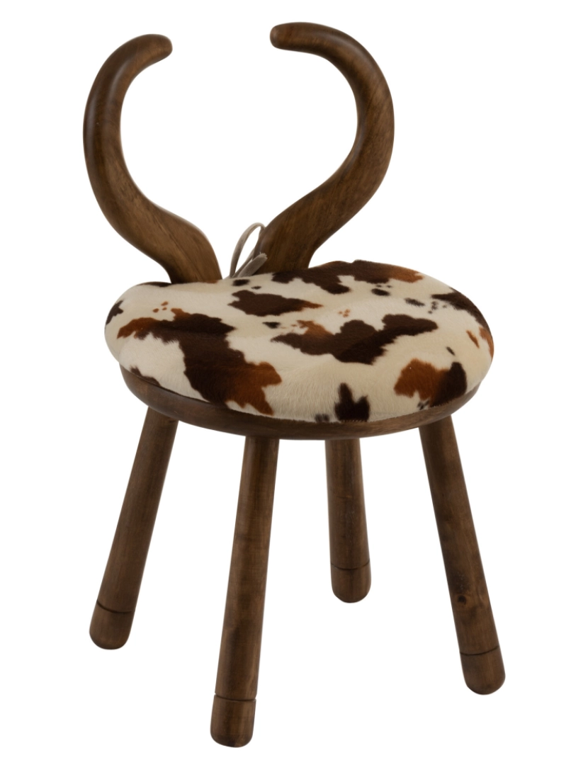 J-Line - J-Line Oreille cadeira madeira marrom