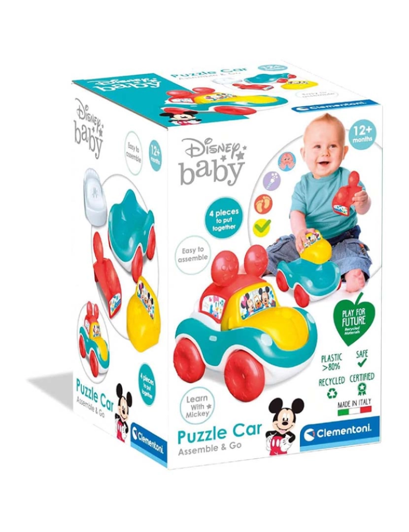 Clementoni - BABY DISNEY PUZZLE CAR 17722