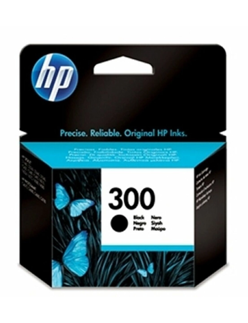 HP - Tinteiro de Tinta Original HP 300 (CC640EE ABE) Preto