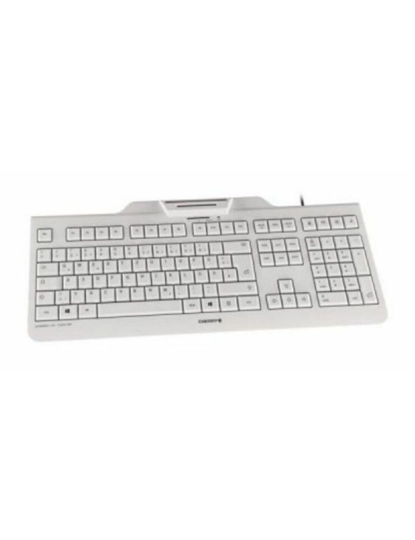 imagem de Teclado com Leitor Cherry JK-A0100ES-0 Branco2